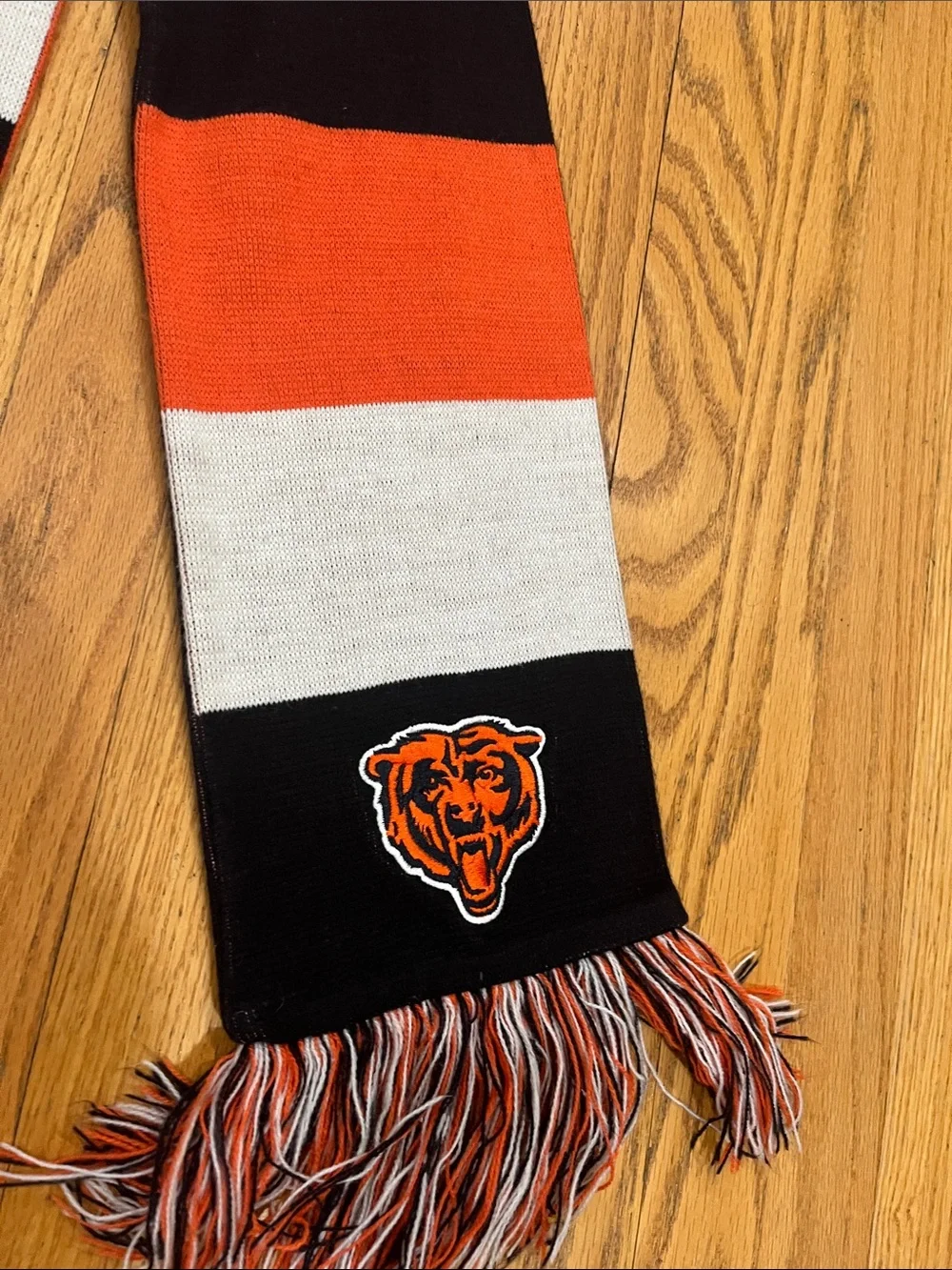 Chicago Bears Football ‘47 Brand NFL Knit Winter Scarf Reversible For Game Day